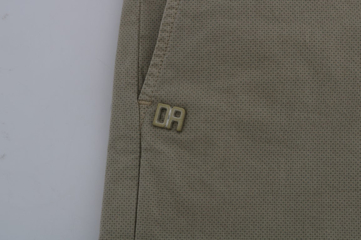 Pantalon chino slim fit beige Daniele alessandrini pour un style sophistiqué