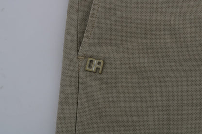 Pantalon chino slim fit beige Daniele alessandrini pour un style sophistiqué