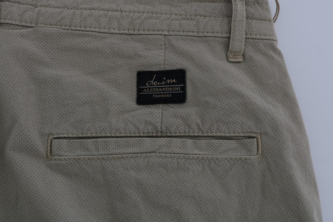 Pantalon chino slim fit beige Daniele alessandrini pour un style sophistiqué