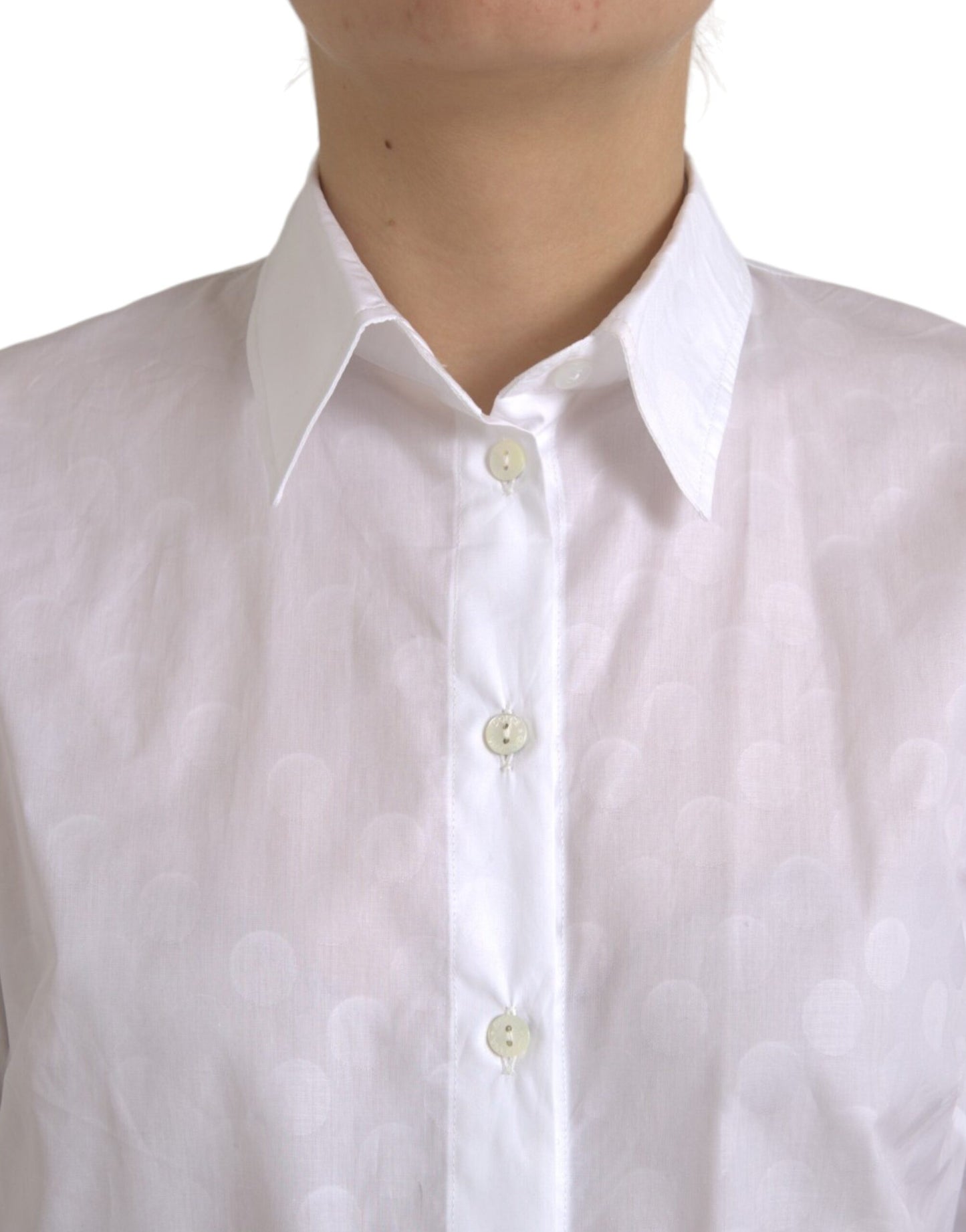 Dolce &amp; Gabbana Haut polo à manches courtes et col blanc