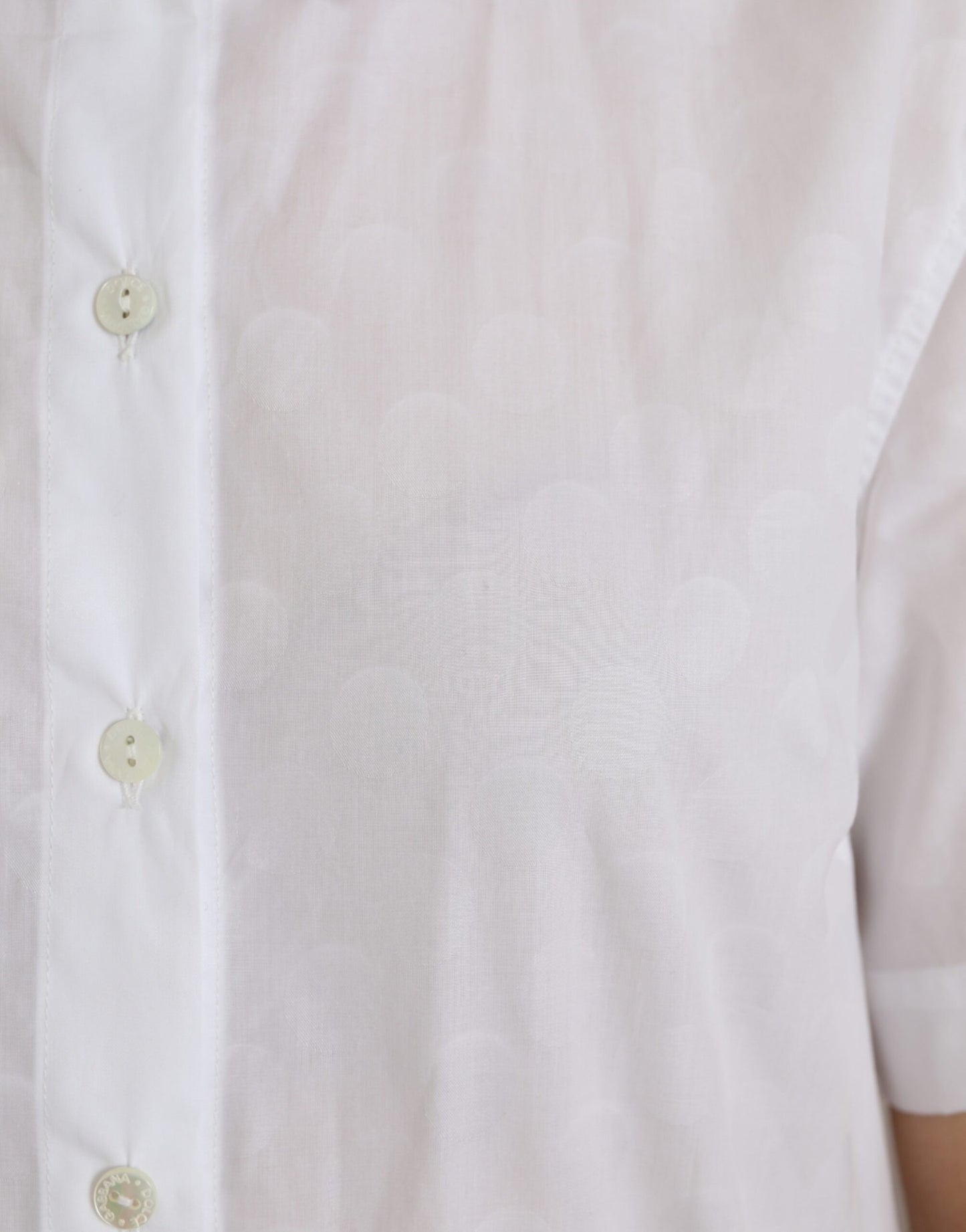 Dolce &amp; Gabbana Haut polo à manches courtes et col blanc