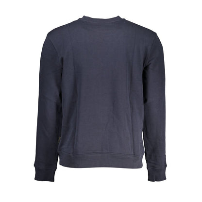 Napapijri Chic Crew Neck Embroidered Blue Sweater