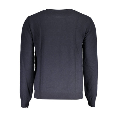 Pull en laine mélangée bleu La Martina pour homme