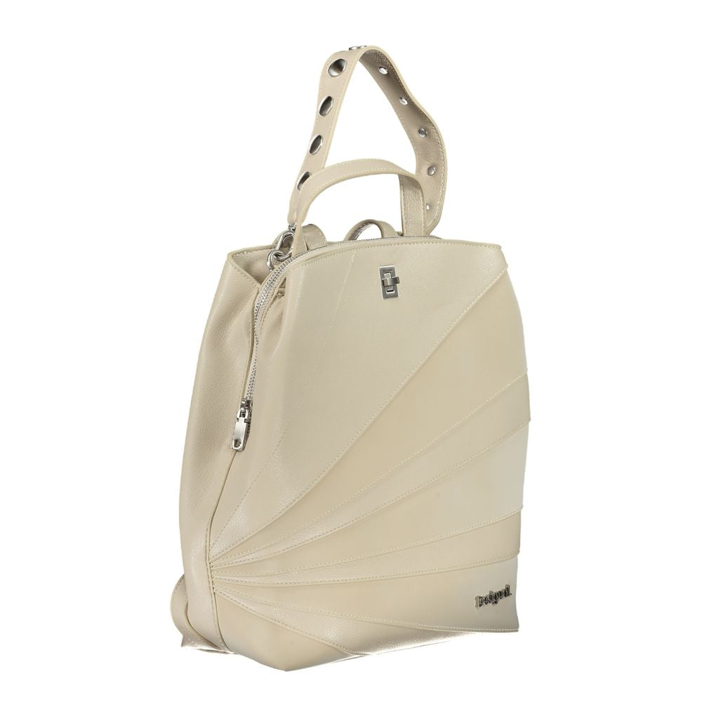 Sac à dos Desigual en polyéthylène beige