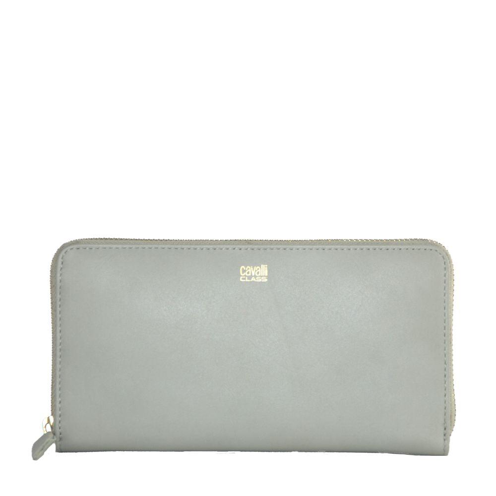 Cartera Cavalli Class Chic de piel de becerro gris