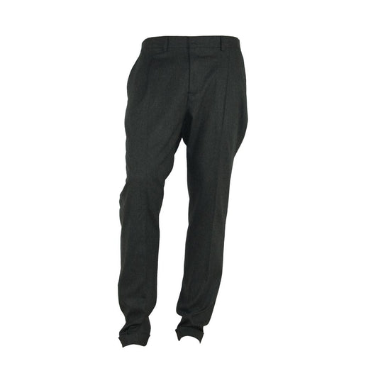 Made in Italy Pantalon gris italien élégant pour homme