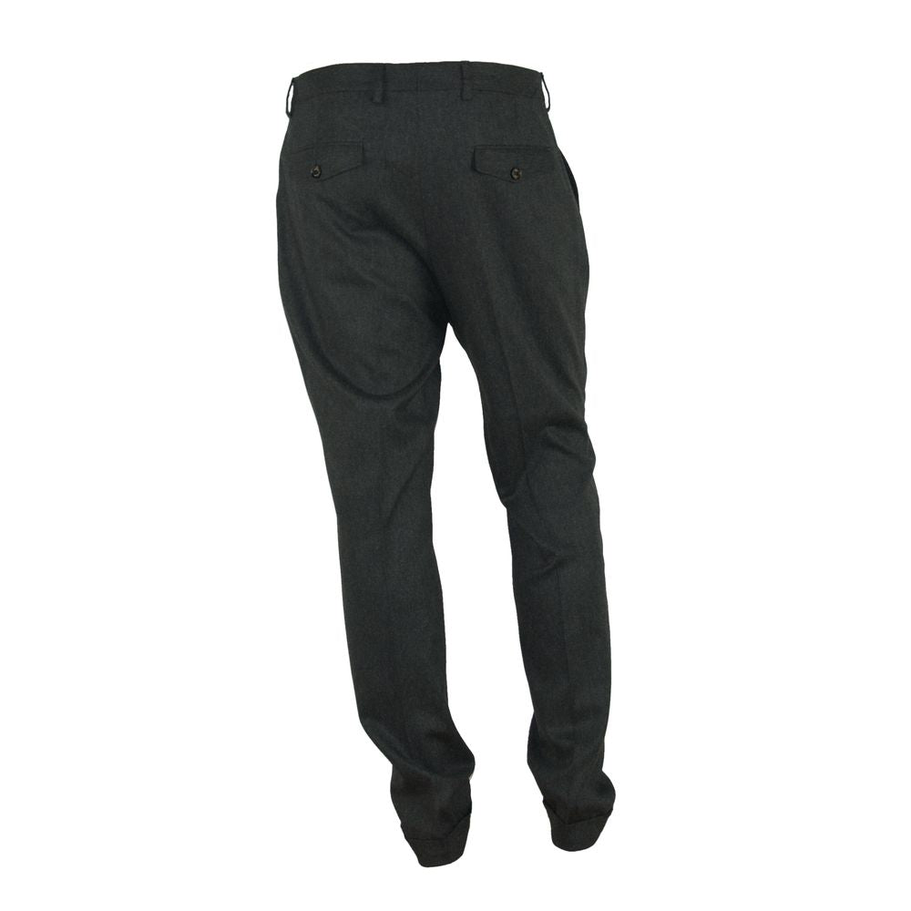 Made in Italy Elegant Italian Gray Trousers for Men