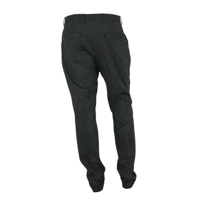 Made in Italy Pantalon gris italien élégant pour homme