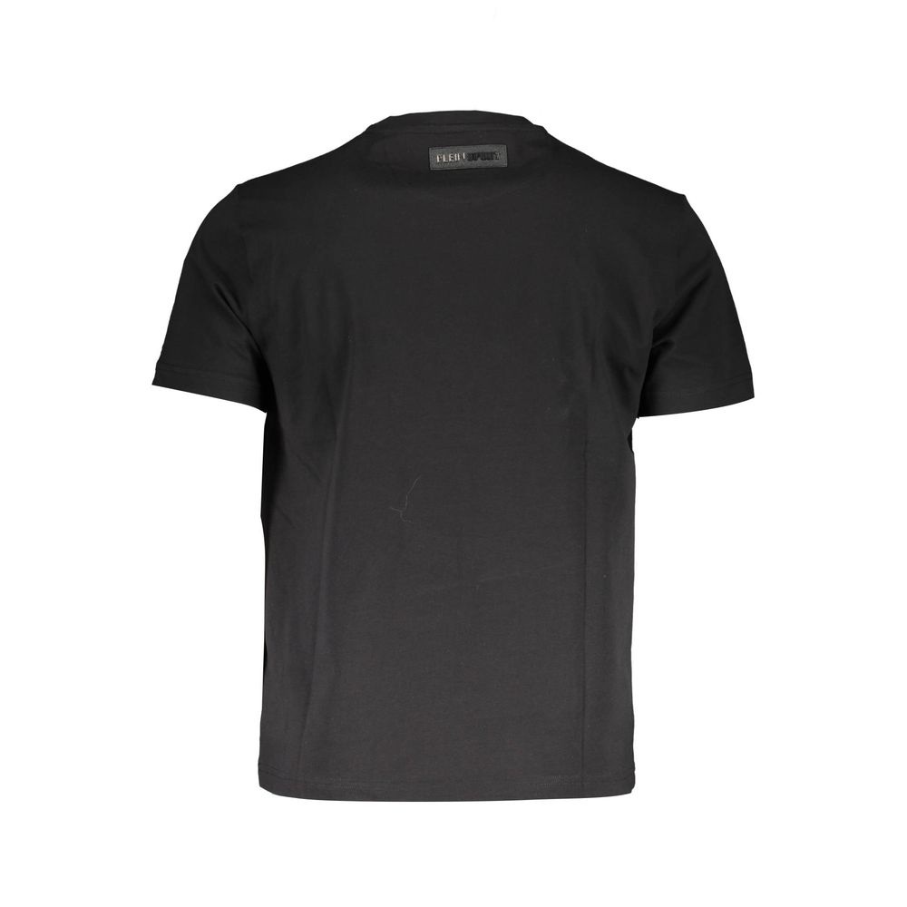 T-shirt noir athlétique surélevé Plein Sport avec imprimé emblématique