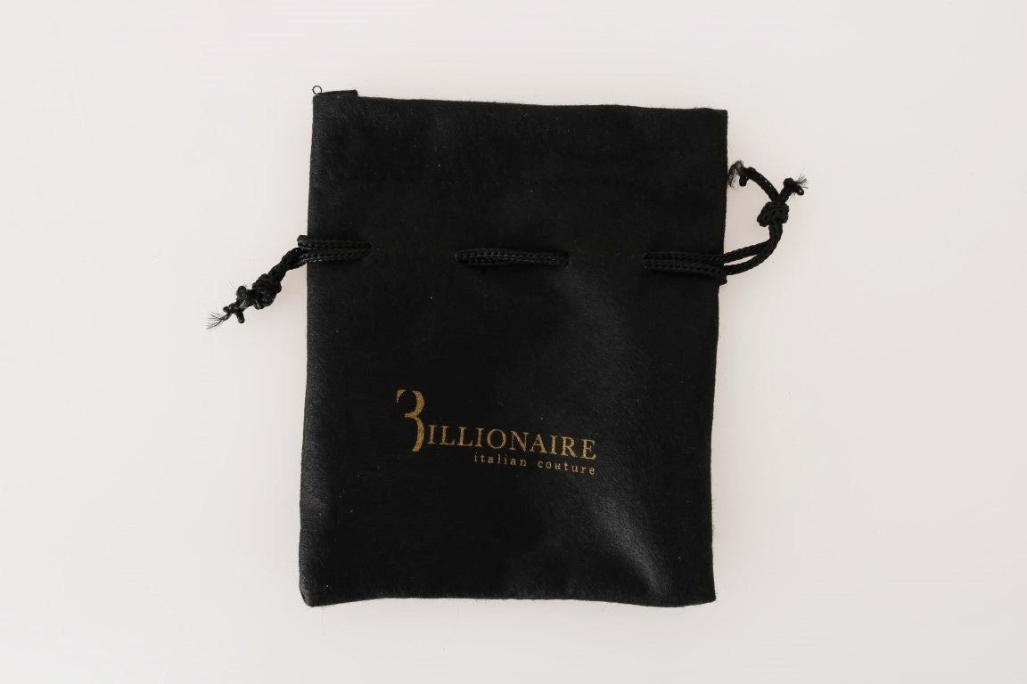 Portefeuille pour homme en cuir noir exquis couture italienne milliardaire