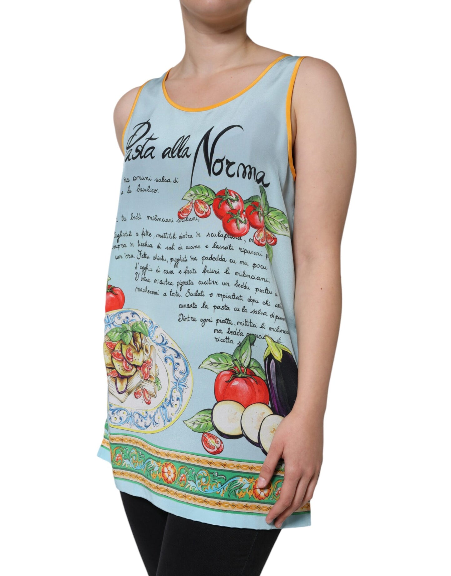 Dolce &amp; Gabbana Débardeur imprimé Pasta Alla Norma multicolore