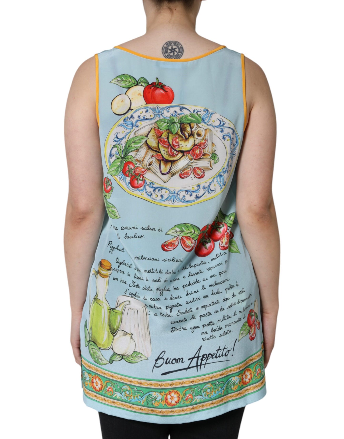 Dolce &amp; Gabbana Débardeur imprimé Pasta Alla Norma multicolore