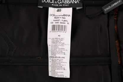 Dolce &amp; gabbana mini-robe en laine mélangée marron