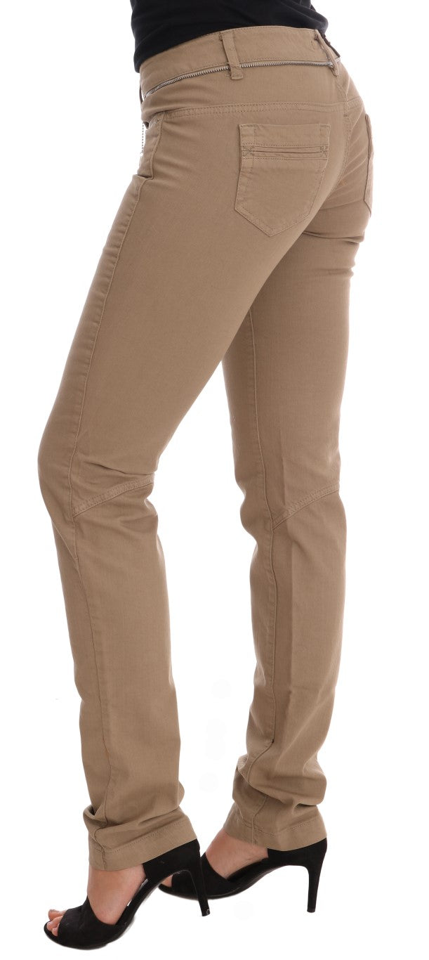 Costume national beige super slim fit denim délice