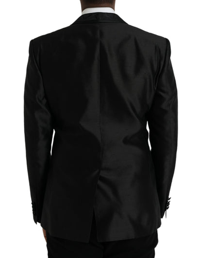 Dolce &amp; Gabbana blazer noir martini à simple boutonnage