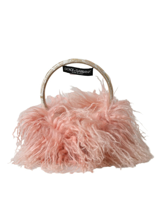 Dolce & gabbana pink fur earmuffs - winter accessory