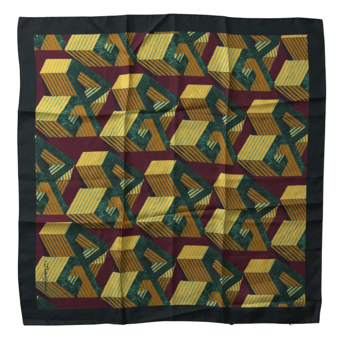 Dolce & gabbana multicolor silk men's square scarf