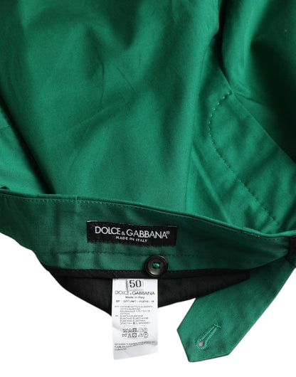 Dolce &amp; Gabbana Bermuda élégant en coton vert foncé