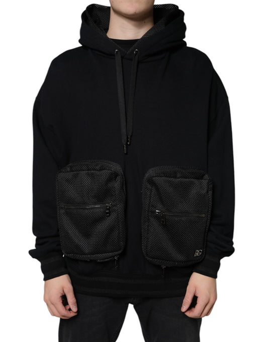 Sudadera con capucha negra para hombre de Dolce &amp; Gabbana