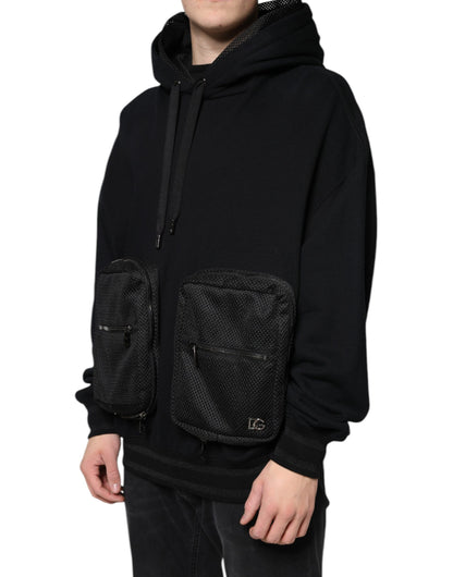Sudadera con capucha negra para hombre de Dolce &amp; Gabbana