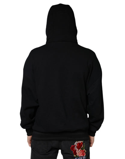 Sudadera con capucha negra para hombre de Dolce &amp; Gabbana