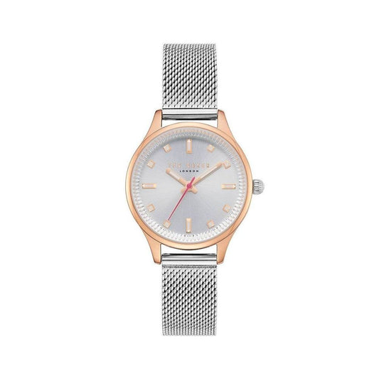 Reloj de acero plateado de Ted Baker