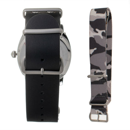 Folli Follie Black Leather Watch