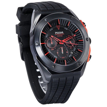 Reloj Pulsar de caucho negro