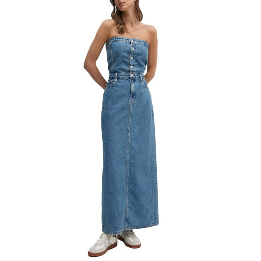 Robe en coton bleu Calvin Klein Jeans