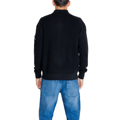 Cárdigan Rigenerato de algodón negro de Calvin Klein Jeans