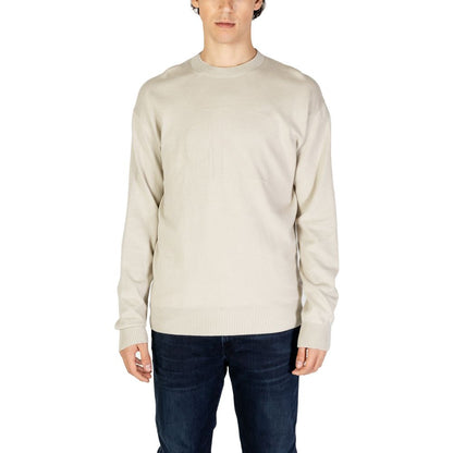 Suéter de algodón orgánico beige de Calvin Klein Jeans