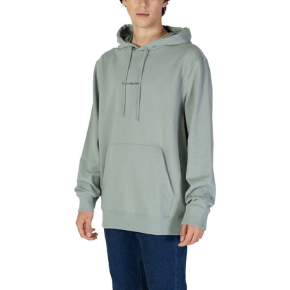 Calvin Klein Jeans Green Cotton Hoody