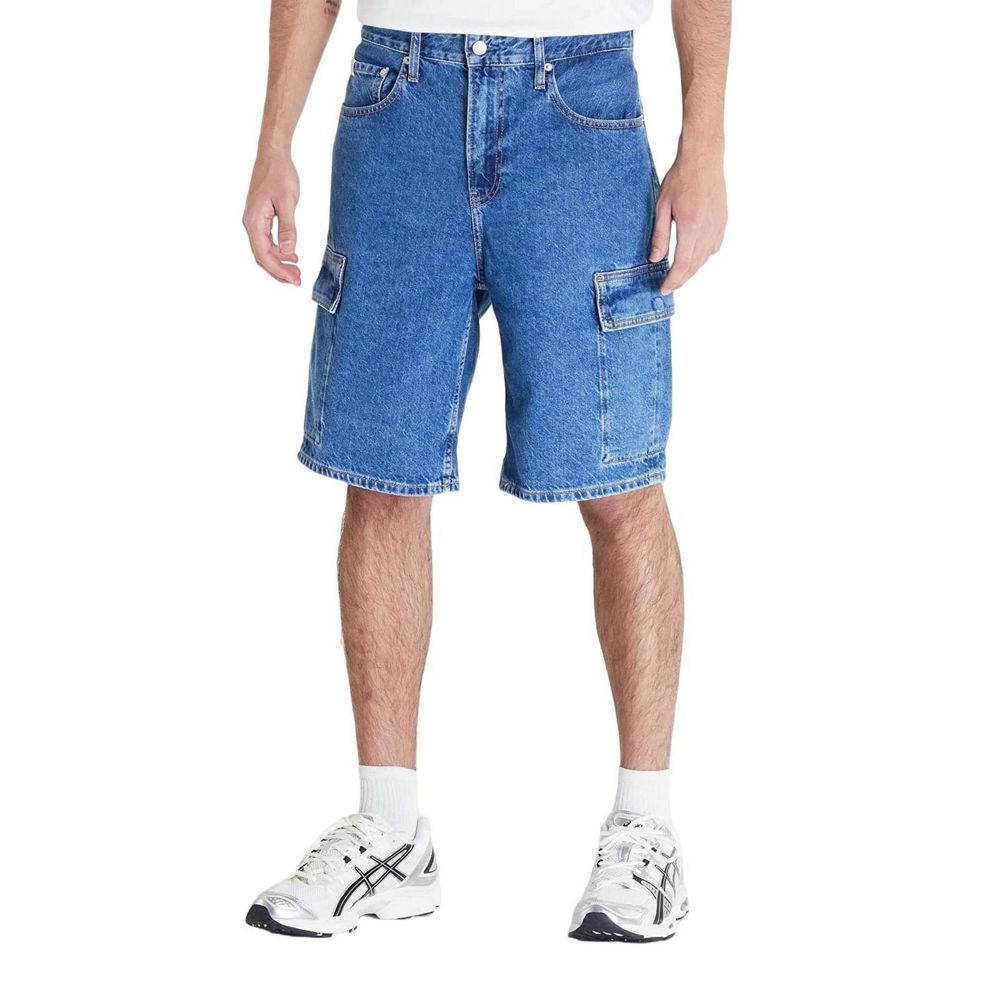 Calvin Klein Jeans Blue Cotton Short