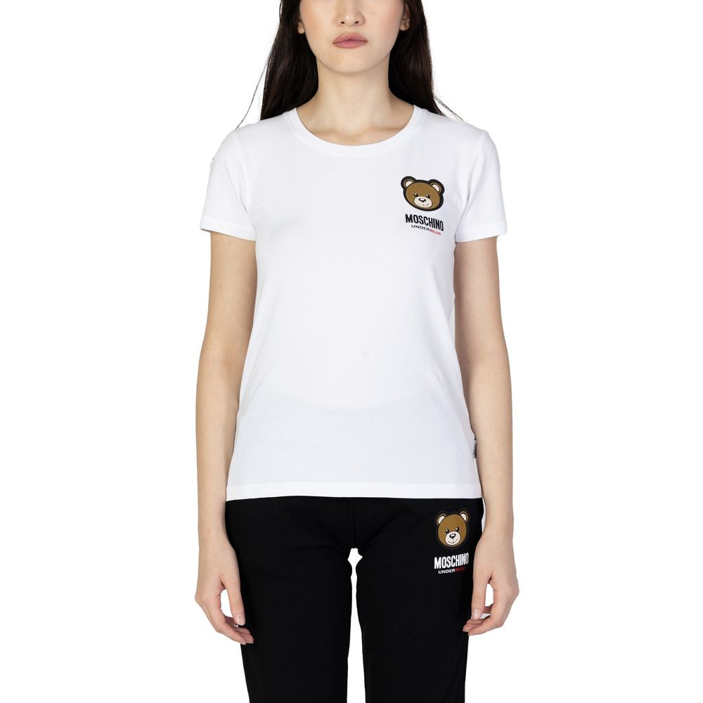 Moschino White Cotton Tops & T-Shirt