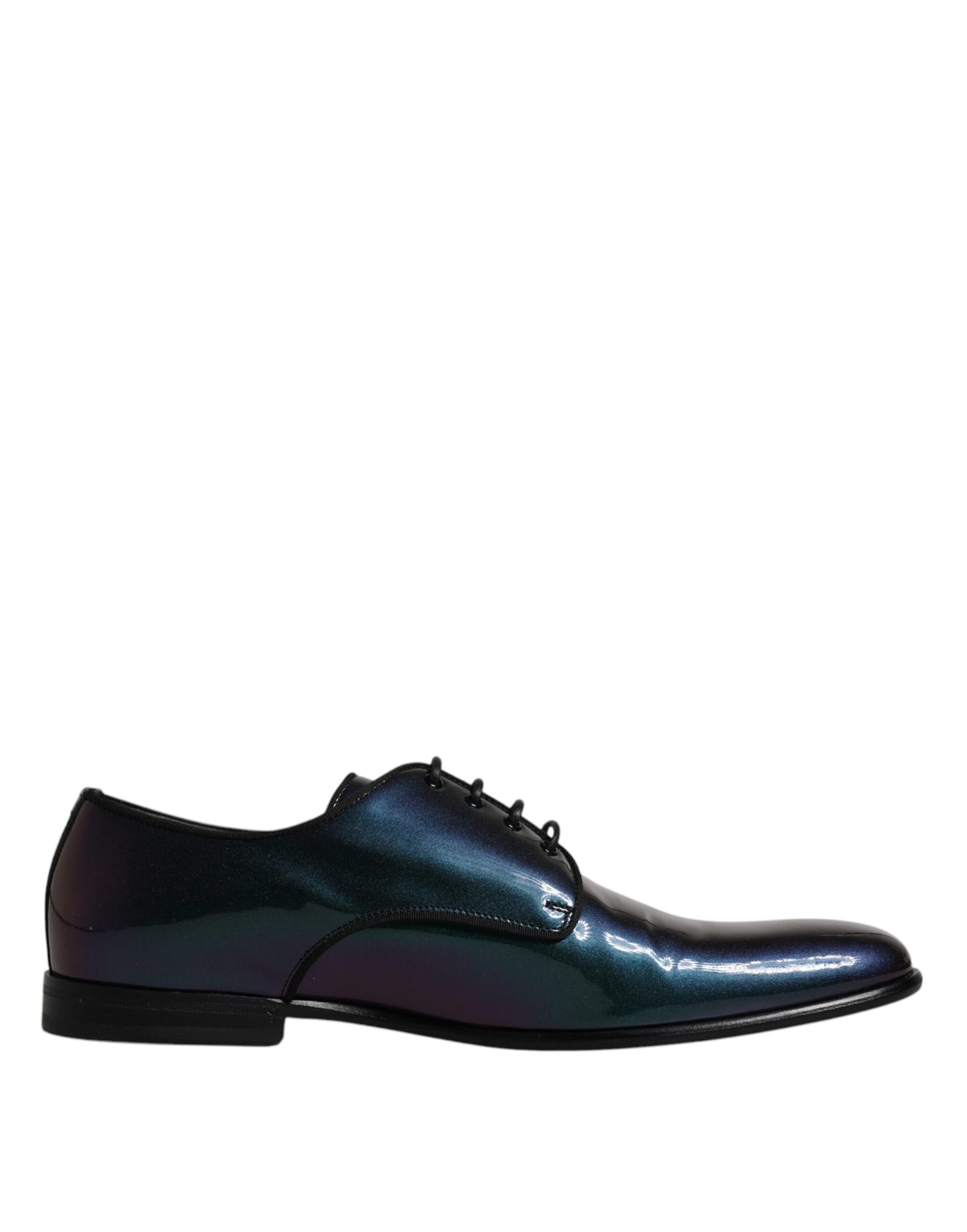 Chaussures habillées pour hommes en cuir verni Dolce &amp; Gabbana Peacock