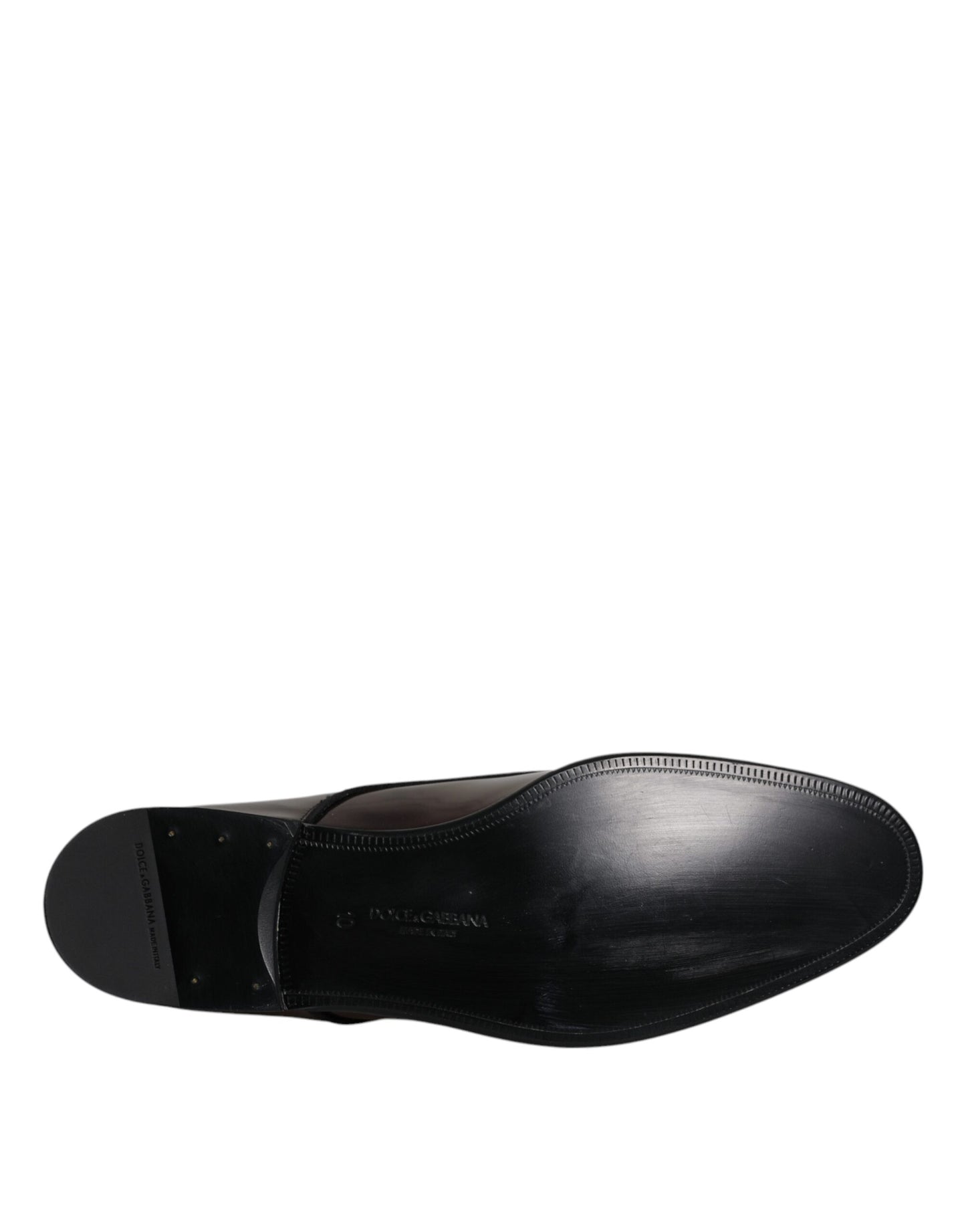 Chaussures habillées pour hommes en cuir verni Dolce &amp; Gabbana Peacock