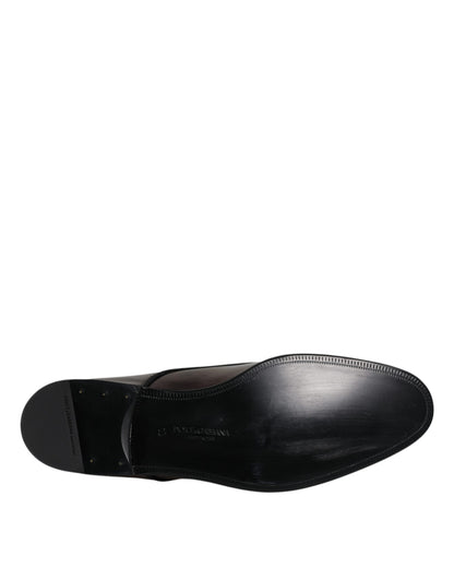 Chaussures habillées pour hommes en cuir verni Dolce &amp; Gabbana Peacock