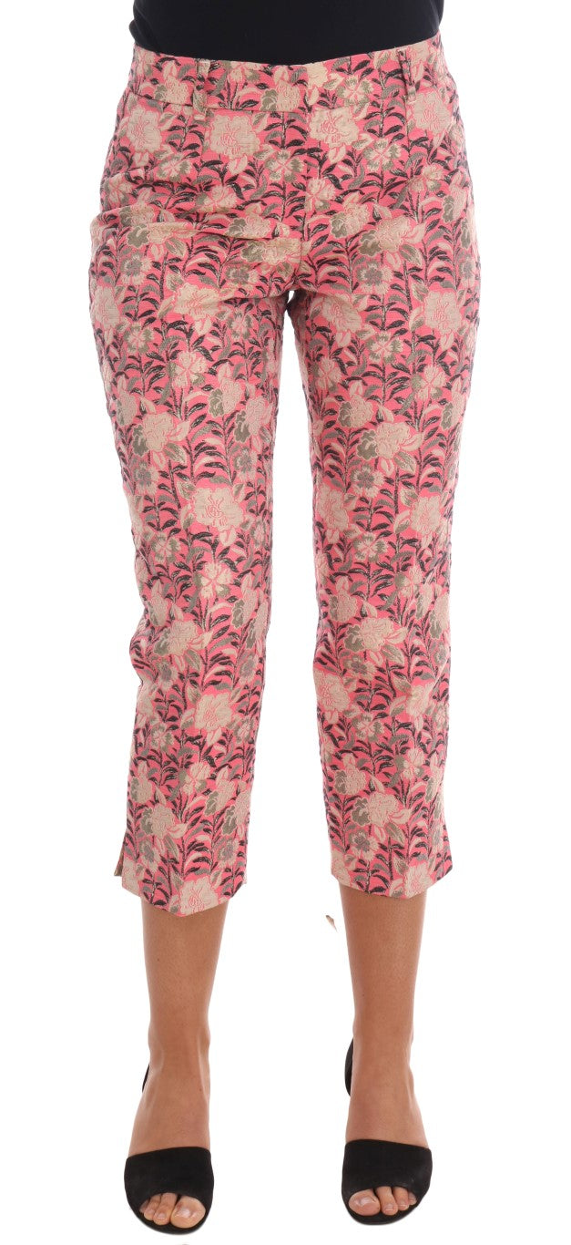 Dolce &amp; gabbana pantalon en brocart fleuri