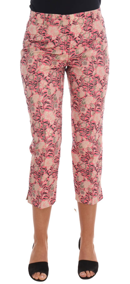 Dolce &amp; gabbana pantalon en brocart fleuri