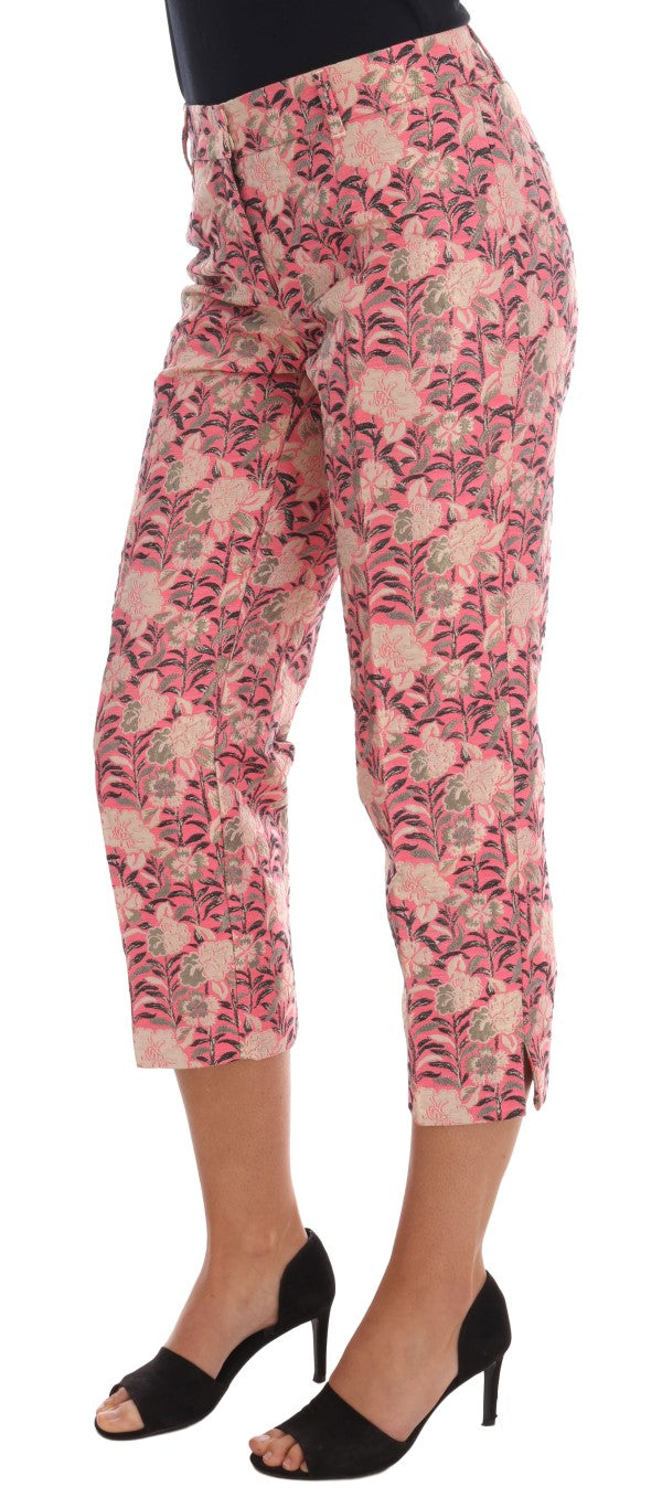 Dolce &amp; gabbana pantalon en brocart fleuri