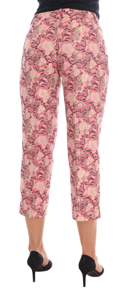 Dolce &amp; gabbana pantalon en brocart fleuri