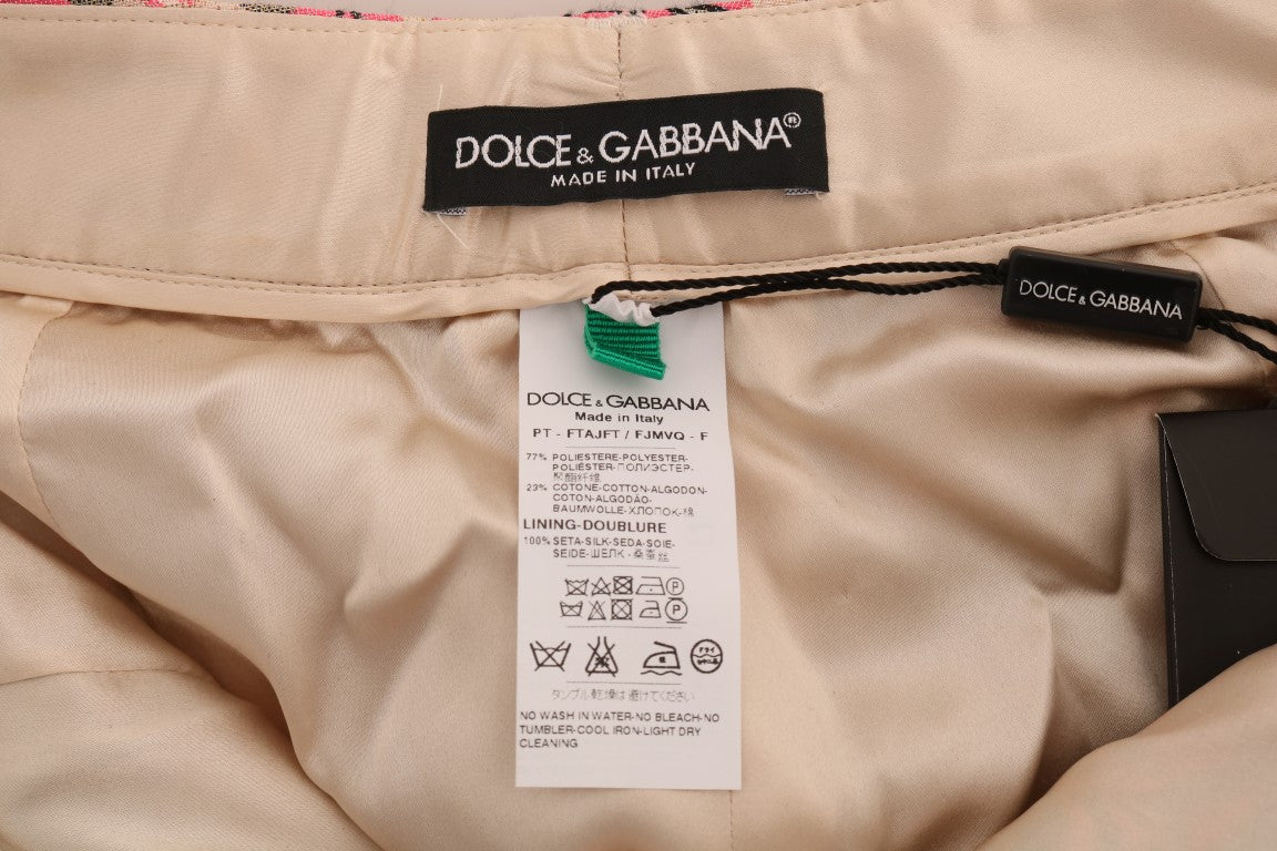 Dolce &amp; gabbana pantalon en brocart fleuri