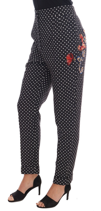 Dolce &amp; gabbana pantalon orné à pois