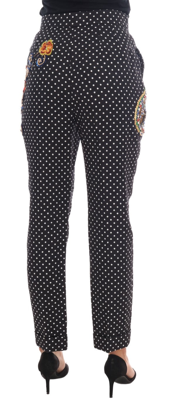 Dolce &amp; gabbana pantalon orné à pois