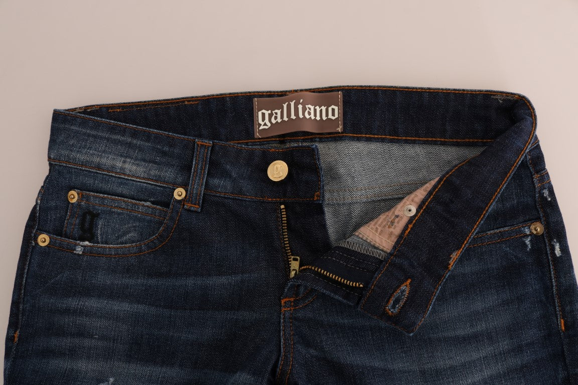 Vaqueros de mezclilla de talle bajo, ajustados y elegantes de John Galliano