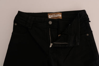 Jean en denim coupe classique noir John Galliano