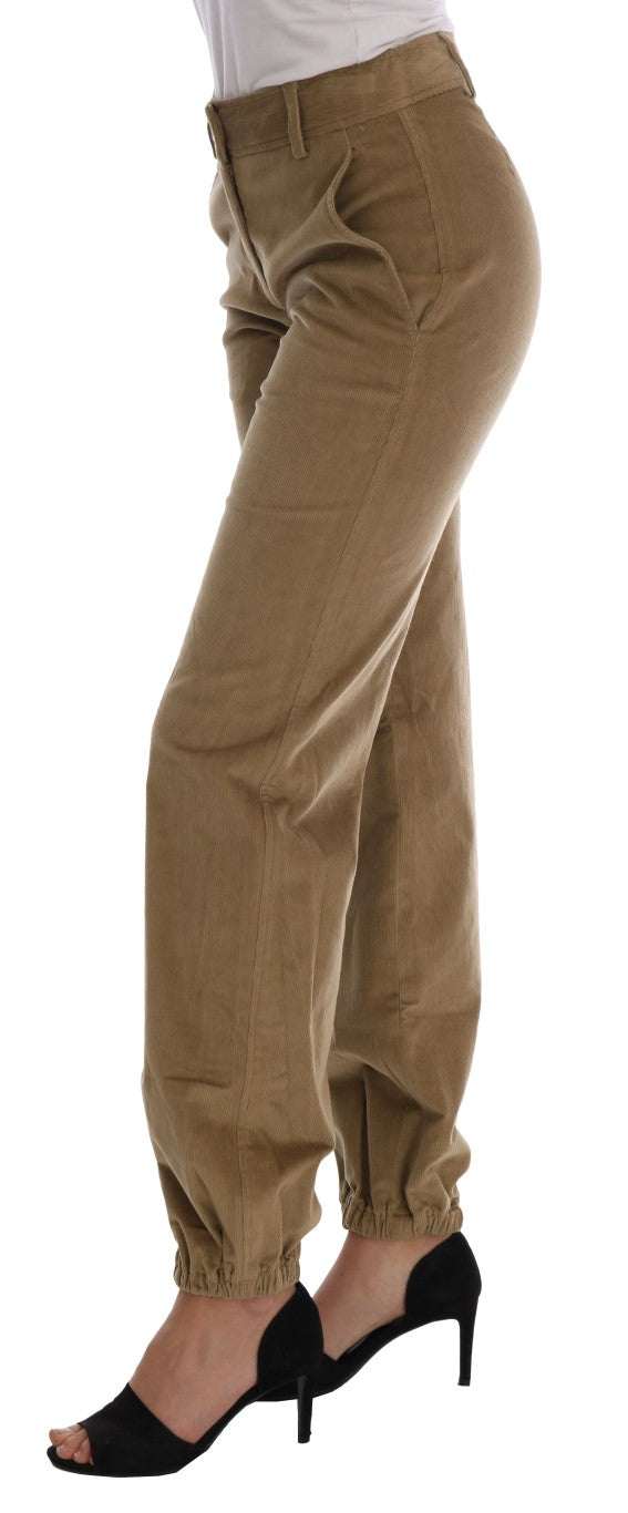 Pantalon décontracté beige Ermanno Scervino pour un style sophistiqué