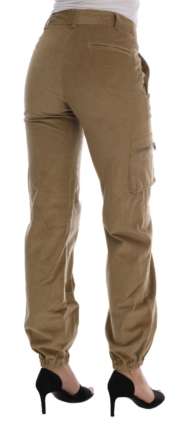 Ermanno Scervino Chic Beige Casual Pants for Sophisticated Style