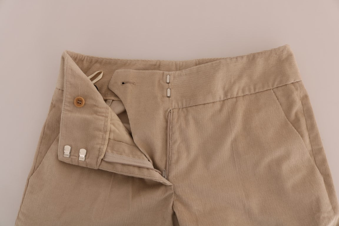 Ermanno scervino pantalon évasé bootcut beige