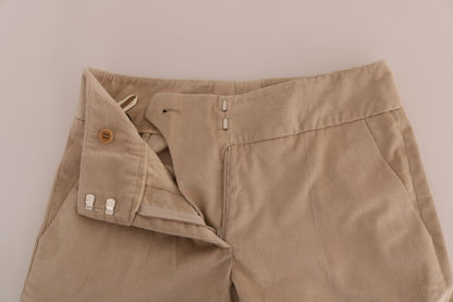 Ermanno scervino pantalon évasé bootcut beige